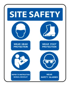 rambu warna biru, rambu perhatian, rambu-rambu k3, safety sign