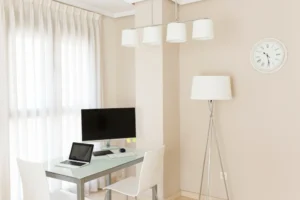 cat kantor warna crem, kantor warna krem