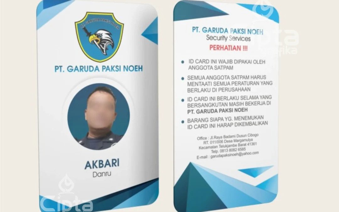 Pengertian, Fungsi, Jenis, Ukuran, dan Contoh ID Card Karyawan
