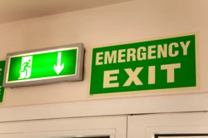 emergency exit sign