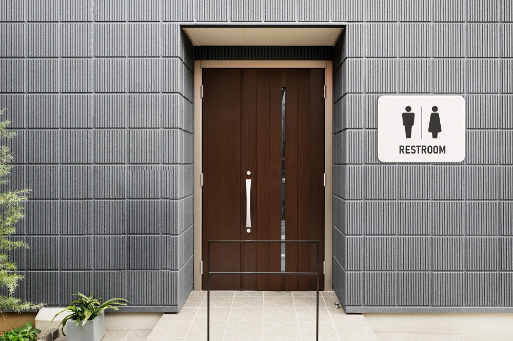5 Inspirasi Desain Sign Akrilik Toilet untuk Kantor Anda